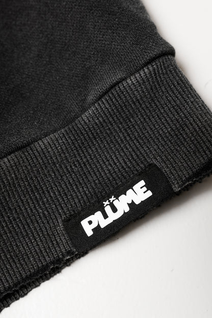 Spray Distressed Zip-Up Hoodie