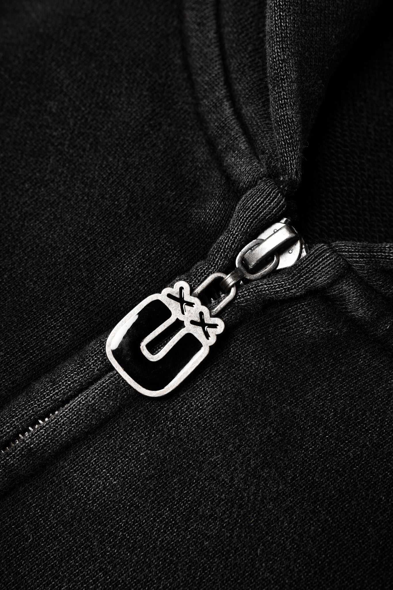 Spray Distressed Zip-Up Hoodie